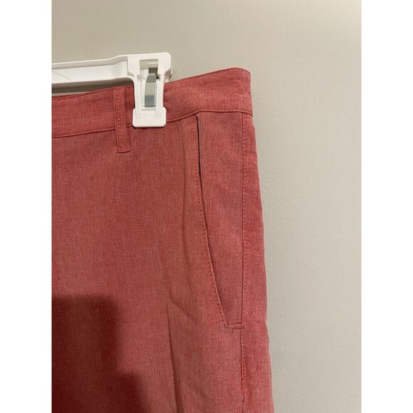 Men's BEARBOTTOM Clothing Soft Heathered Red Stretch Lightweight 8" Shorts 32 - Picture 3 of 9
